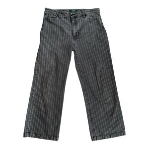 Ralph Lauren Black and White Striped Flare Jeans